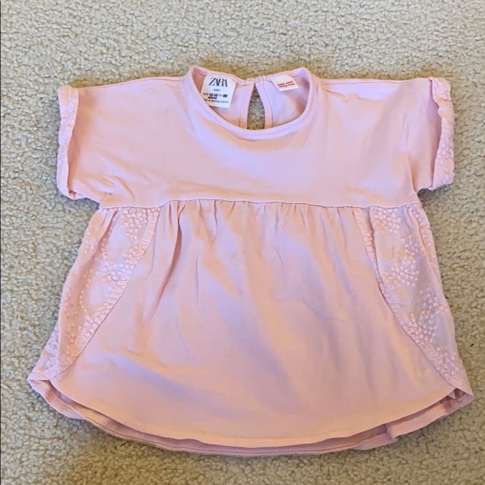 Zara Baby pink top (12-18 months)